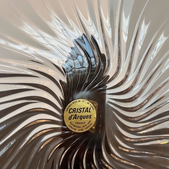 Cristal D’arqués Soleil Crystal Dessert/ Salad Plates Set of Four Made in France - Picture 4 of 10